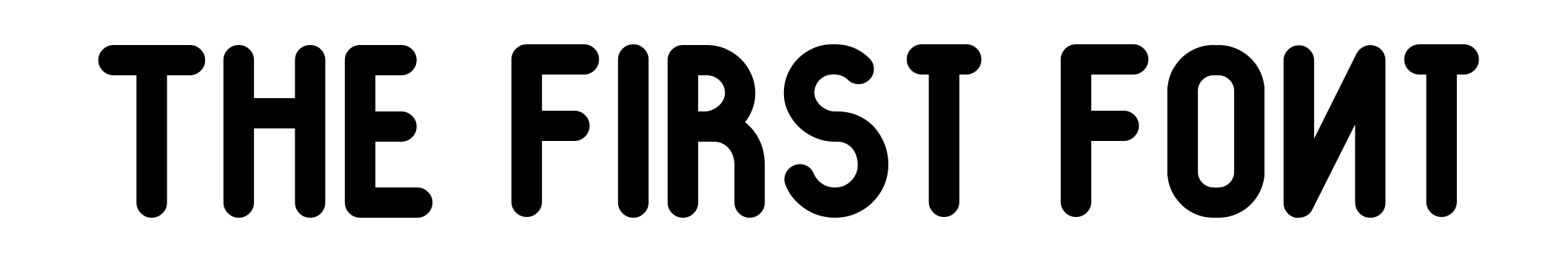 The First Font